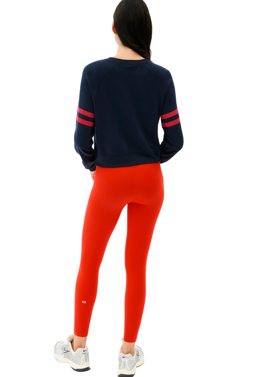 Brooks Stripe Fleece Sweatshirt