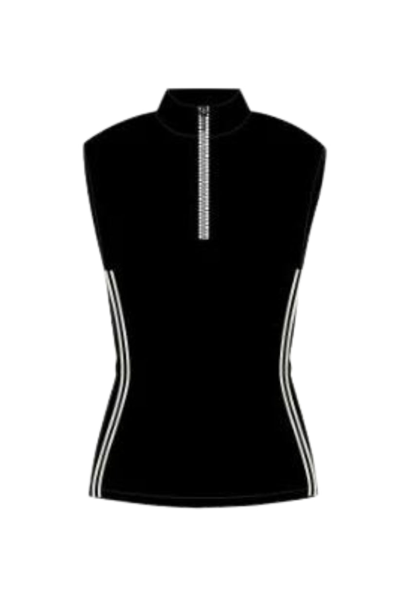 River Lift Sleeveless Zip Top
