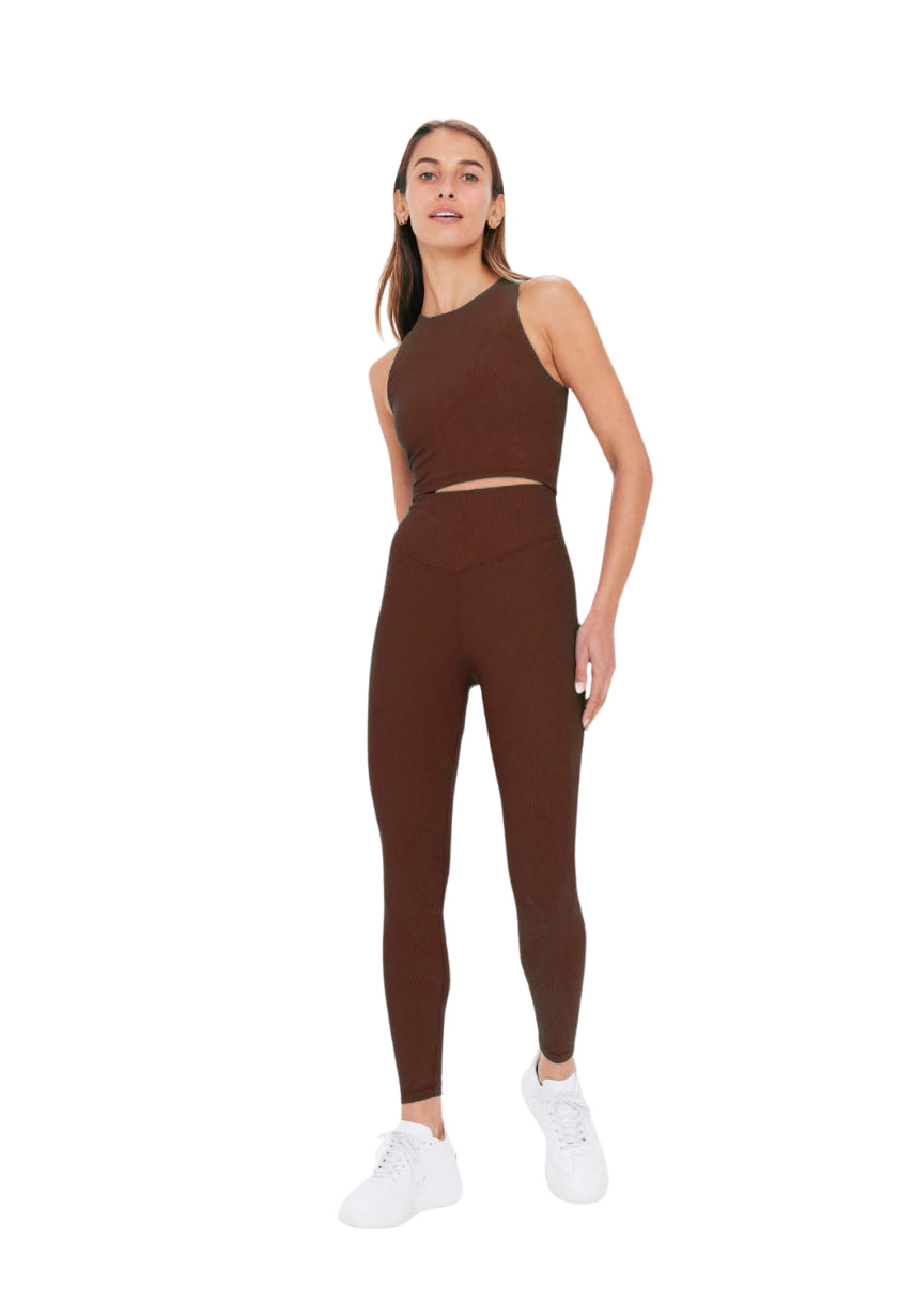 Ribbed 25in Midi Pant