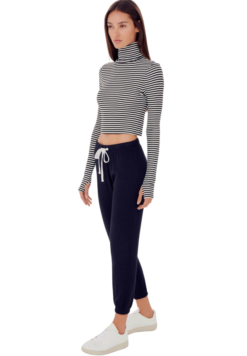 Jackson Rib Cropped Turtleneck