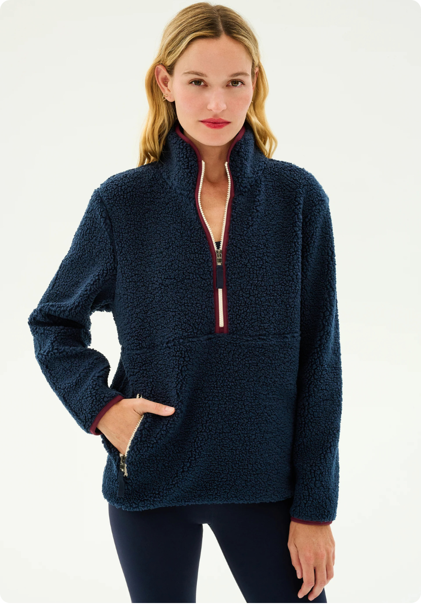 Libby Sherpa Half Zip