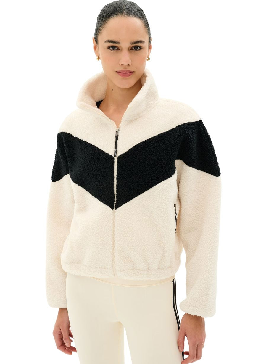 Lottie Chevron Sherpa Full Zip Jacket