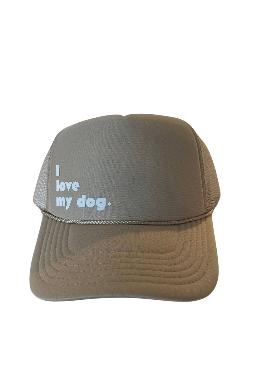 I Love My Dog Trucker Hat