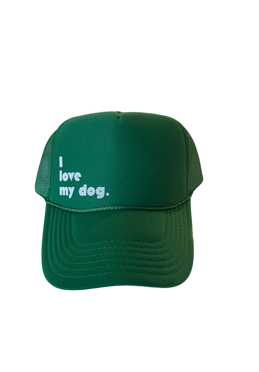 I Love My Dog Trucker Hat