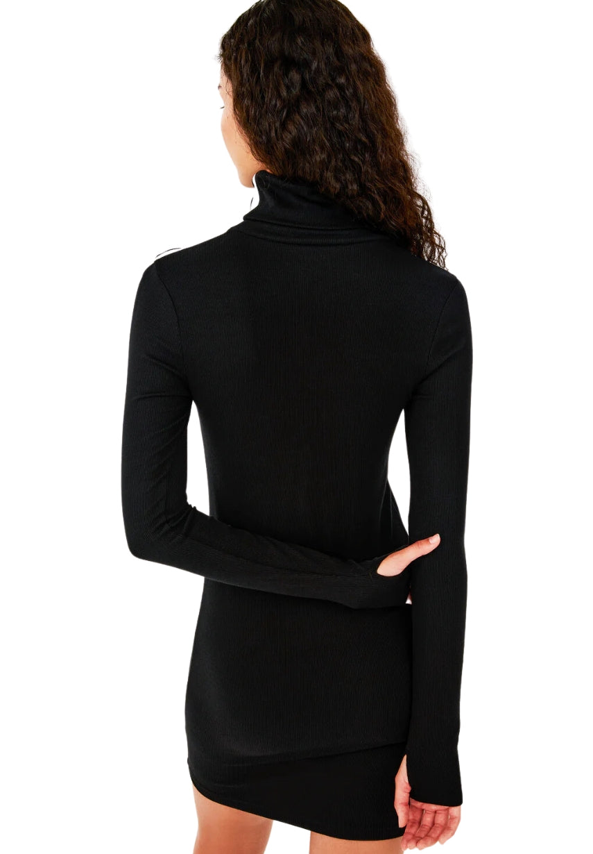 Jackson Rib Turtleneck Dress